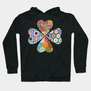 Quilted Heart Flower Hoodie